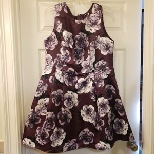 Floral Plum Cocktail Dress Charlotte Russe Plus